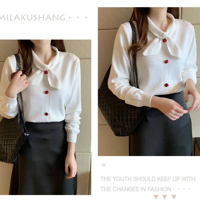 Pofulove Multi-color Optional Women's Slim Sweater Thick Was Thin Knit Bottoming Shirt Autumn Winter
