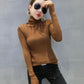 Base Sweater Women's Self-cultivation Pullover Hollow Knit Sweater Women's Long-sleeved Pile Turtleneck Sweater Top