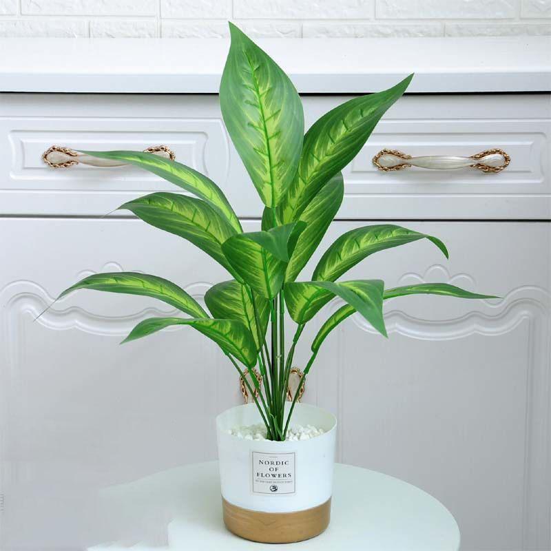 Nordic Wind Simulation Plant Bonsai Turtle Back Leaf Indoor Potted Desktop Artificial Flower Decoration Simulation Flower Green Plant Decoration