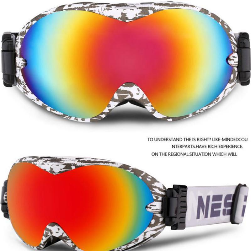 Ski Goggles Double Anti-fog Glasses for Men and Women Cocaine Myopia Glasses Adult Mountaineering Snow Protective Eyepiece Equipment