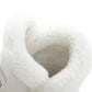 Girls Winter Snow Boots Knight Leather White Martin Boots Thick-soled Mid-tube Boots Short Boots Large Size Flat Cotton Boots