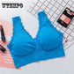 Cross Strap Back Women Sports Bra Professional Quick Dry Padded Fitness Running Gym Vest Tops