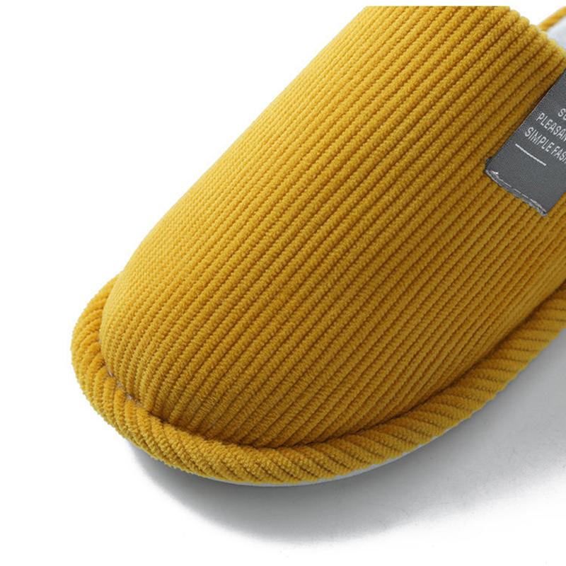 Winter Slippers for Women Thick Warm Plus Size Men Cotton Shoes Non Slip Casual Slide Lady Slipper Winter