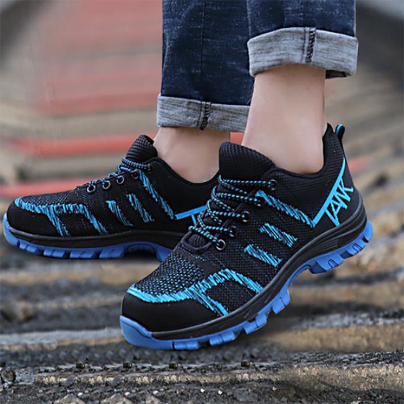 Men's Sports Shoes Safety Shoes Good Anti-smashing Anti-stab Wear-resistant Flat Shoes Casual All-match Sports Shoes
