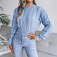 Sweater Women's Short Sexy Twist Knitwear Cropped Pullover Top Trendy Sweater Jumper Y2K European and American Style Fashion