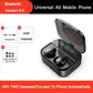 Bluetooth Earphones Mini LED Display Headphone Stero Sound 3500mah Power Bank Sport Wireless Headset