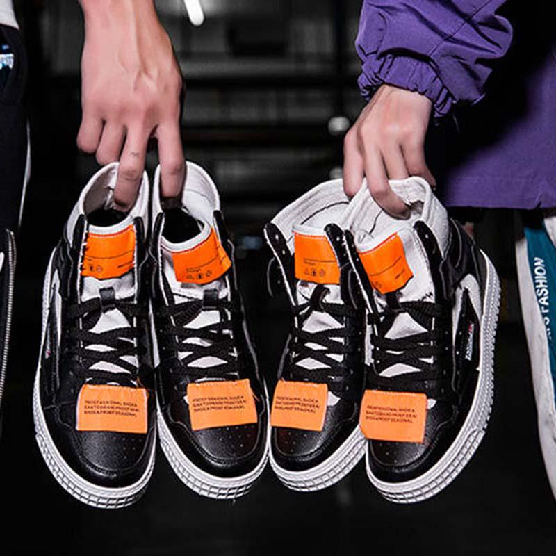 Plus Size39-45 Men Sneakers Leather Breathable Breathable Non-slip and Wear-resistant Leather