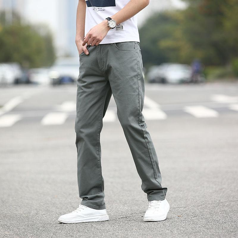 Autumn Cotton Casual Pants Men's Loose Stretch Youth Sports Pants Breathable Casual Men's Trousers