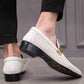 Summer British Fashion Men's Breathable Hollow Casual Shoes Men's Leather Shoes Men's Flats Shoes