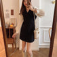 Chiffon Dress Women's Summer Dress long Sleeve Knee-length Daily Wear Office Dating Party