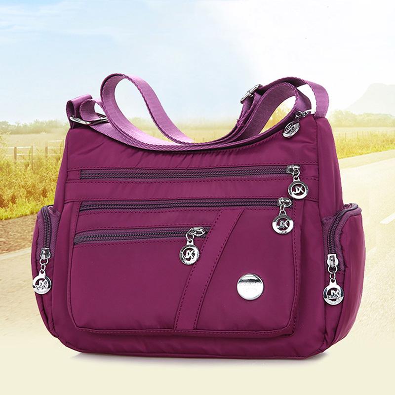 Women Fashion Nylon Messenger Single Shoulder Crossbody Travel Bag Waterproof Bags