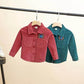 Boys and Girls Spring Suits Small and Medium Children Spring and Autumn 0-6 Years Old Baby Corduroy Solid Color Jacket Pants Two-piece Set