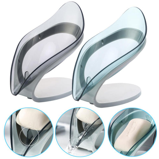 Creative Soap Box Drain Soap Rack Free Punch Suction Cup Personality Home Bathroom Shelf Artifact