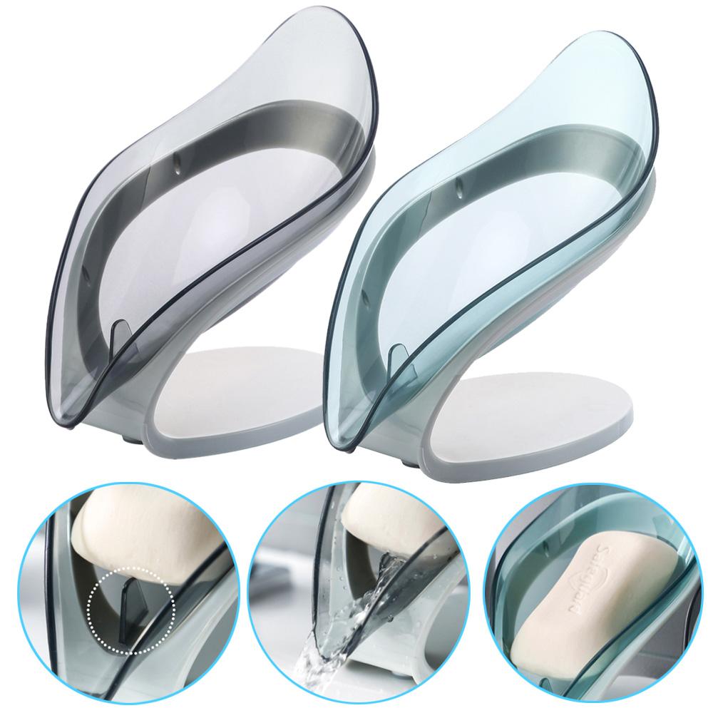 Creative Soap Box Drain Soap Rack Free Punch Suction Cup Personality Home Bathroom Shelf Artifact