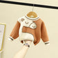 Children's Sweater Boys Round Neck Sweater Boys Baby Pullover Sweater Bottoming Shirt Autumn and Winter Loose Top