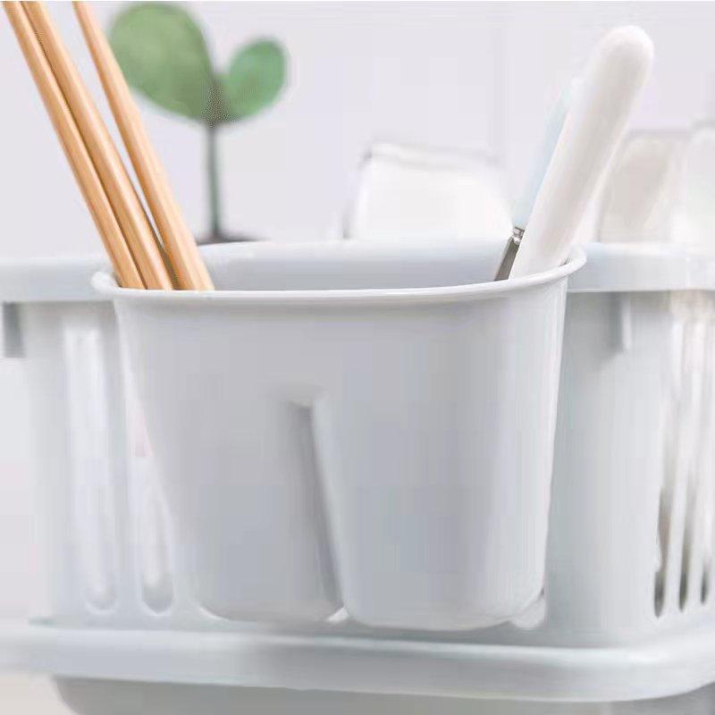 Large Drain Rack Kitchen Dishes Chopsticks Drain Rack Sink Drain Basket Home Organizer Hollow Basket Square Drain Pan Bowl Holder Tray Storage Basket