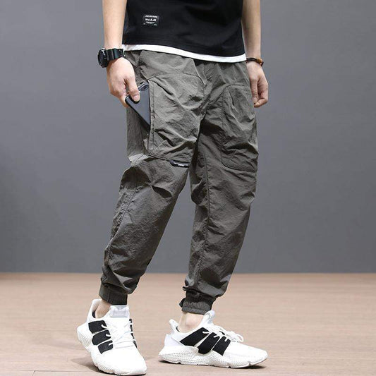 Summer Nine-point Casual Pants Men's Loose Large Size Wild Overalls Thin Section Trend Harlan Trousers
