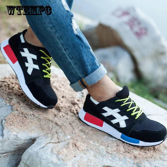 Good Stab-resistant shoes wear-resistant head layer steel shoes rubber sole shoes anti-smash shoes