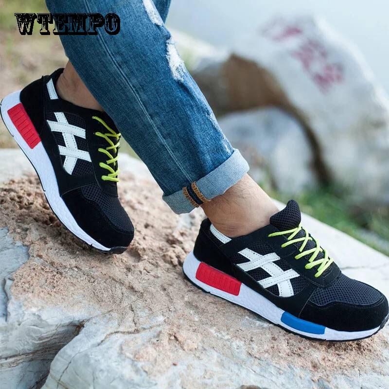 Good Stab-resistant shoes wear-resistant head layer steel shoes rubber sole shoes anti-smash shoes