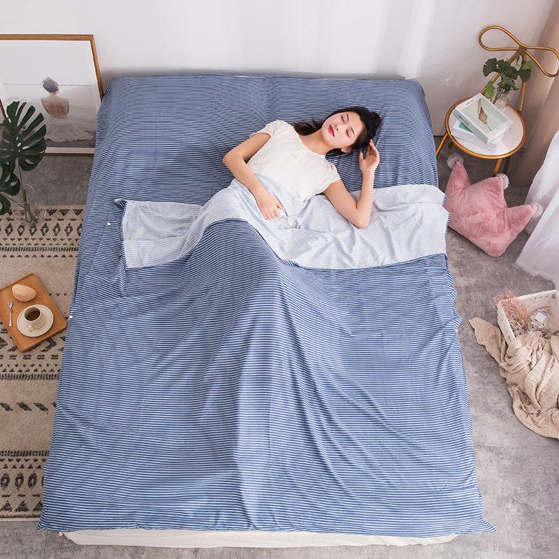 Washed Cotton Sleeping Bag Portable Adult Single Double Hotel Hotel Train Sleeper Travel Dirty Travel Sleeping Bag