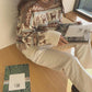 Autumn and Winter Retro Knitted Sweater Casual Round Neck Thick Coat Jacquard Loose Female Top