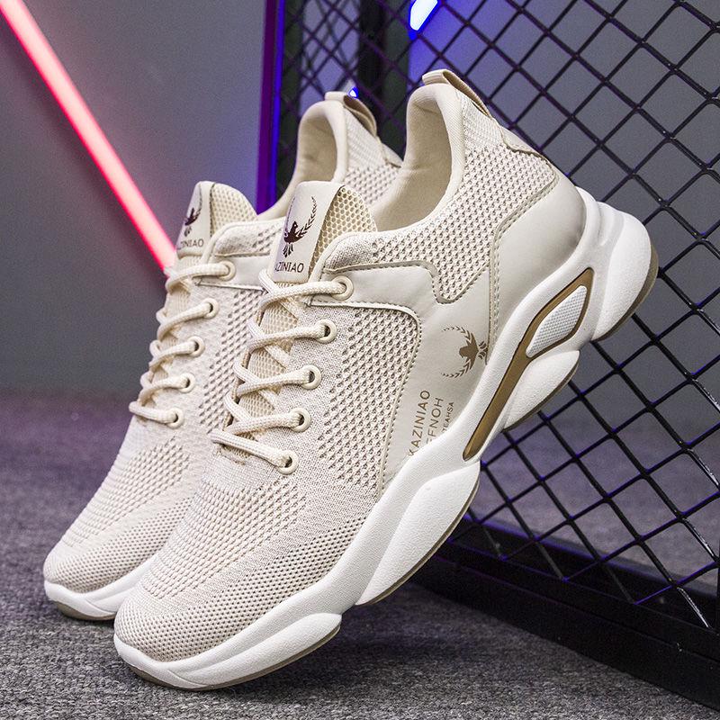 Summer Men Casual Shoes Light Breathable Mesh Shoes Men Sneakers Lace Up Gray White Black Red Male Shoes 2020