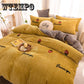 Fleece Bedding Sets Royal Bed Set King Queen Size Bed Cover Set Bed Sheet Set Pillowcase 4pcs