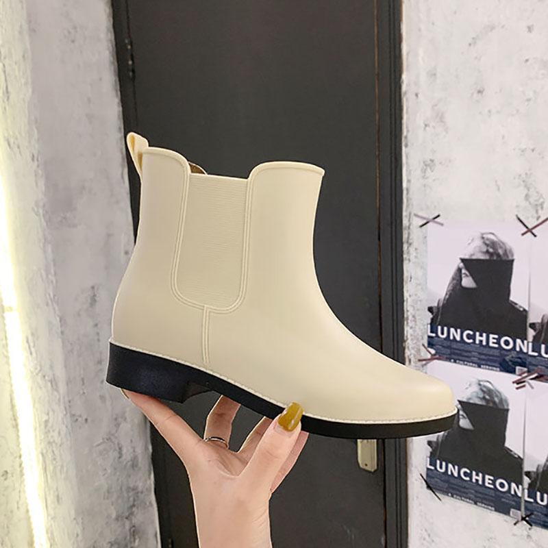 Rain Boots Women Waterproof Shoes Short Tube Non-slip Water Shoes Rain Boots Shopping Kitchen Rubber Shoes