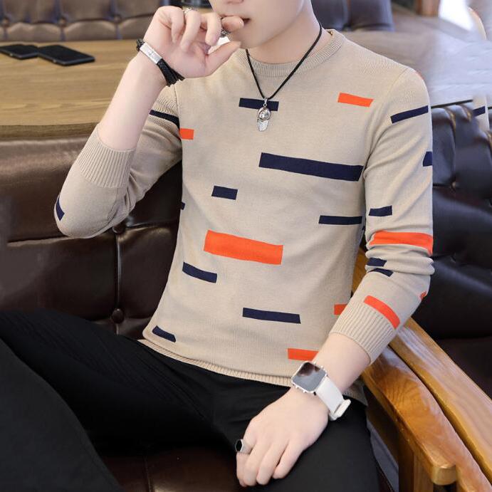 Male Sweater 2019 Autumn Winter Fashion O-neck Pullover Casual Slimfit Mens Wool Knitted Sweaters