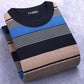 Autumn and Winter Men's Plus Velvet Padded Sweater Men's Warm Hedging Round Neck Long-sleeved Shirt Sweater Printing Casual Clothes
