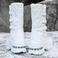 Winter Outdoor Ski Boots Boots Women's Waterproof Non-slip Mid-high Tube Cotton Boots Outdoor Plus Velvet Thickening Large Size Snow Boots