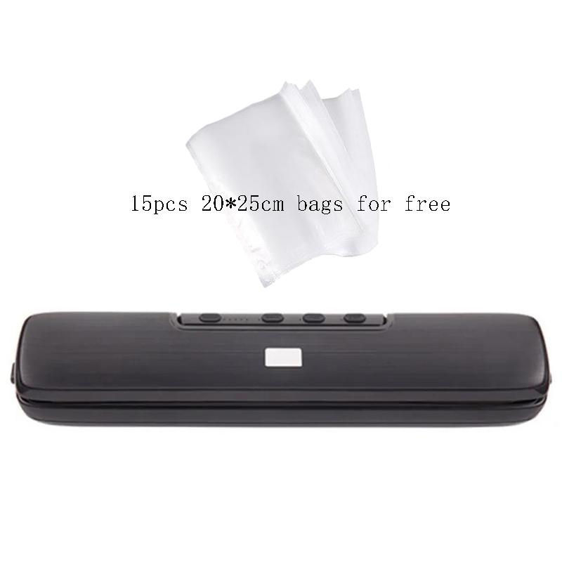 Include 15Pcs Bags Automatic Best Food Vacuum Sealer   Commercial Household Food Vacuum Sealer Packaging Machine