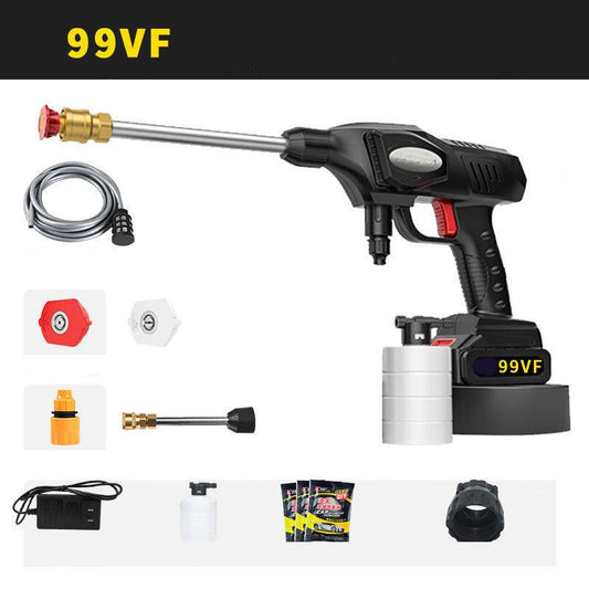 99VF Wireless Long Water Gun Set Electric Car Wash Gun Portable Car Washer Garden Spray Gun