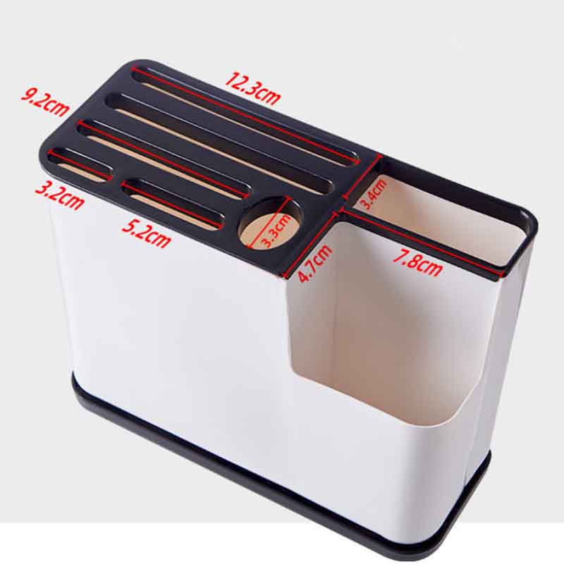 Kitchen Rack Multi-function Knife Rack Storage Rack Insert Knife Seat Chopsticks Tube Drain Storage Rack Kitchen Supplies Tools
