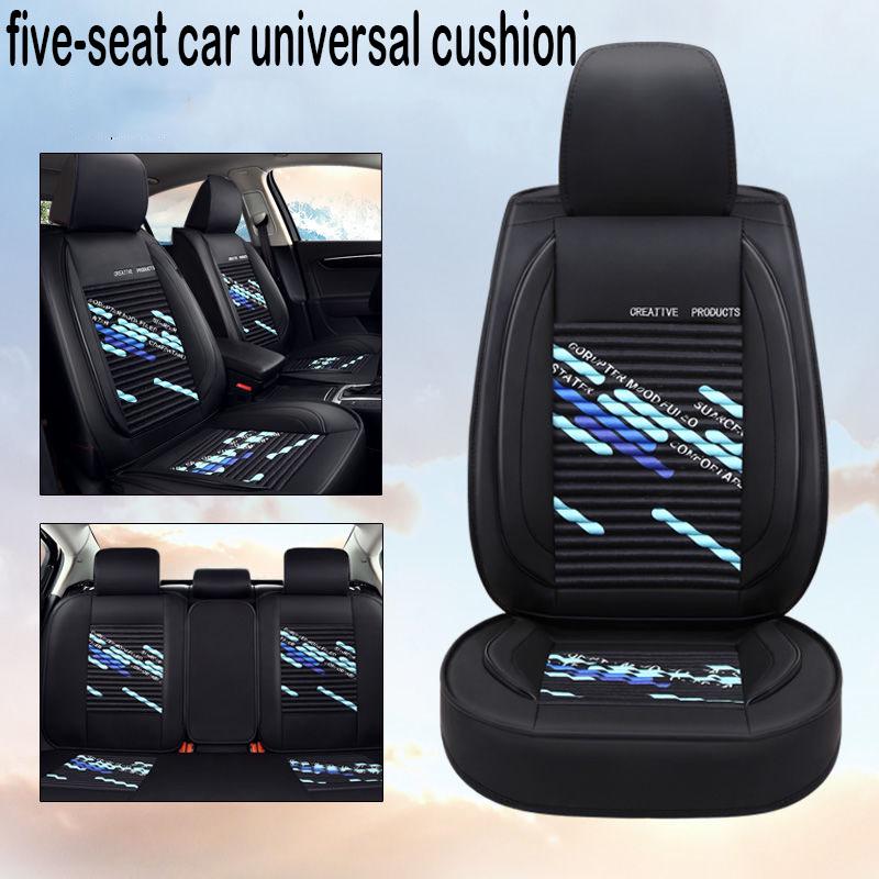 Fully surrounded car seat cushion comfortable leather car seat four seasons universal color printing