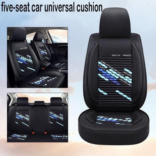 Fully surrounded car seat cushion comfortable leather car seat four seasons universal color printing