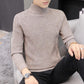 Autumn and Winter Diamond Plaid Men's Sweater Solid Color Low-neck Warm Top All-match Knitted Jacket