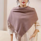 Autumn and Winter Korean Solid Color Triangle Scarf Air Conditioning Shawl Scarf Bib All-match Shawl Dual-use