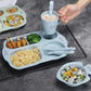 Children's Meal Plate Cutlery Set Kindergarten Lunch Plate Shatter-resistant Household Creative Baby Grid Plate Tableware Set