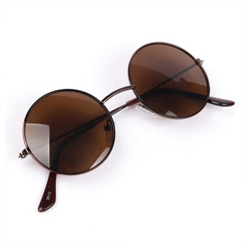 Mirrored Retro Round Sunglasses Men Women Brand Designer Female Male Sun Glasses Men's Women's Vinta