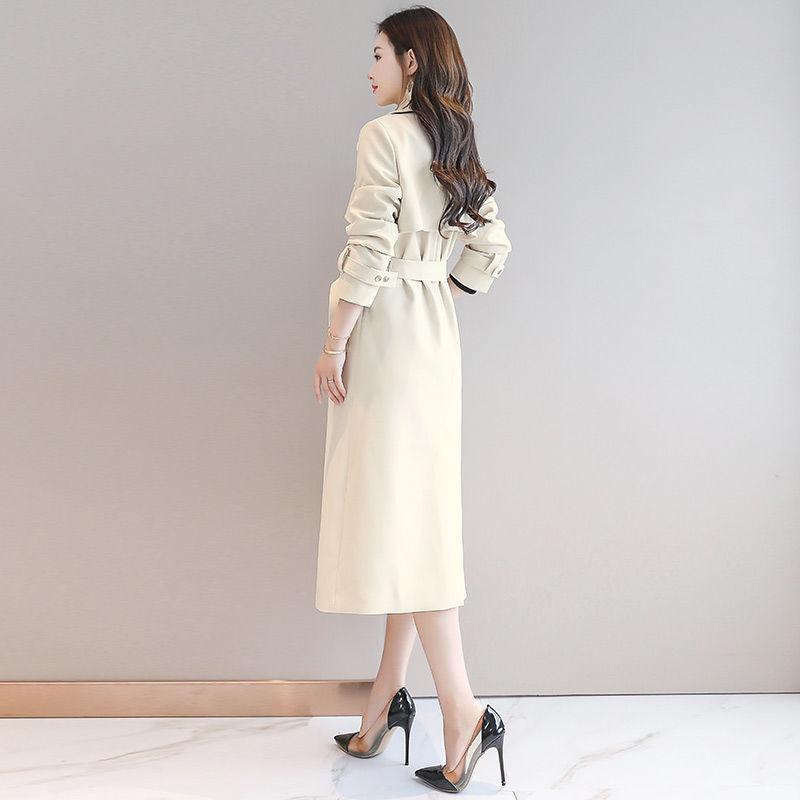 Fashion Sexy Slim Quality Wool Windbreaker Winter Waist Mid-length Thickened Female Plus Size Jacket