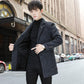 Winter Short Men's Coat Korean Fashion All Over Coat Young Students English Simple Suit
