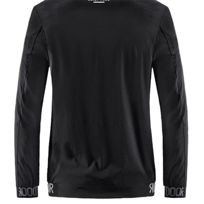 Casual Jacket Men's Spring and Autumn Stand Collar Men's Trend Jacket Thin Section Sports Solid Color Loose Tooling Top Trendy