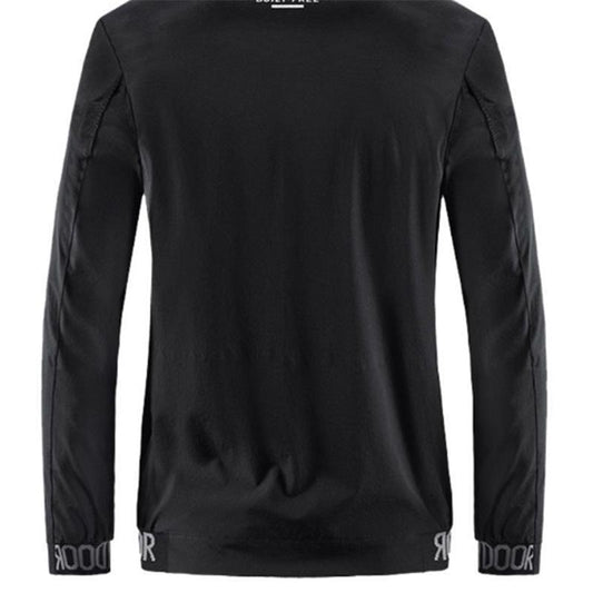 Casual Jacket Men's Spring and Autumn Stand Collar Men's Trend Jacket Thin Section Sports Solid Color Loose Tooling Top Trendy