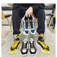 Thick bottom dad shoes fly weave student Running sneakers men comfortable colorful daddy shoes