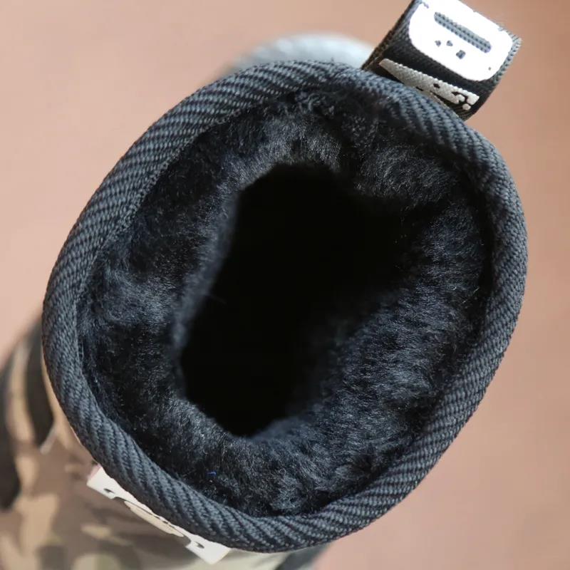 Kids Shoes Winter Boys Snow Boots Children Fashion Plush Warm Ankle Martin Boots Baby Girls Black Red Sport Shoes