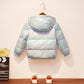 White Duck Down Girl's Down Jacket Autumn and Winter Colorful Short Windproof Warm Jacket