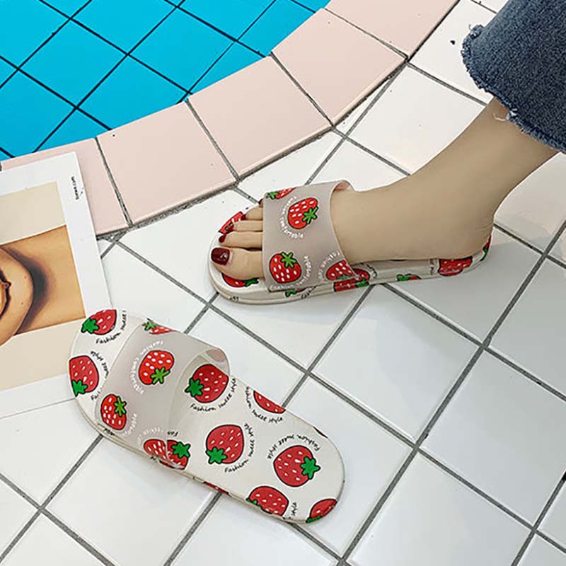 Sandals and Slippers Women Summer Indoor Outdoor Non-slip Deodorant and Dirt-resistant Soft Bottom Bathroom Sandals and Slippers Bathroom Household