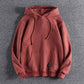2021 New Plus Velvet Hooded Coat Europe and American Autumn and Winter Men's Casual Hoodie