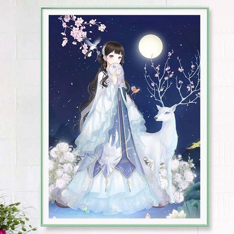 Diamond Painting Beautiful Scenery Living Room Bedroom Cartoon Anime Stickers Diamond Cross Stitch